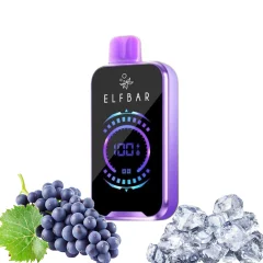 Elf Bar Raya D2 20000 Puff Bar %5 Nikotin Grape İce