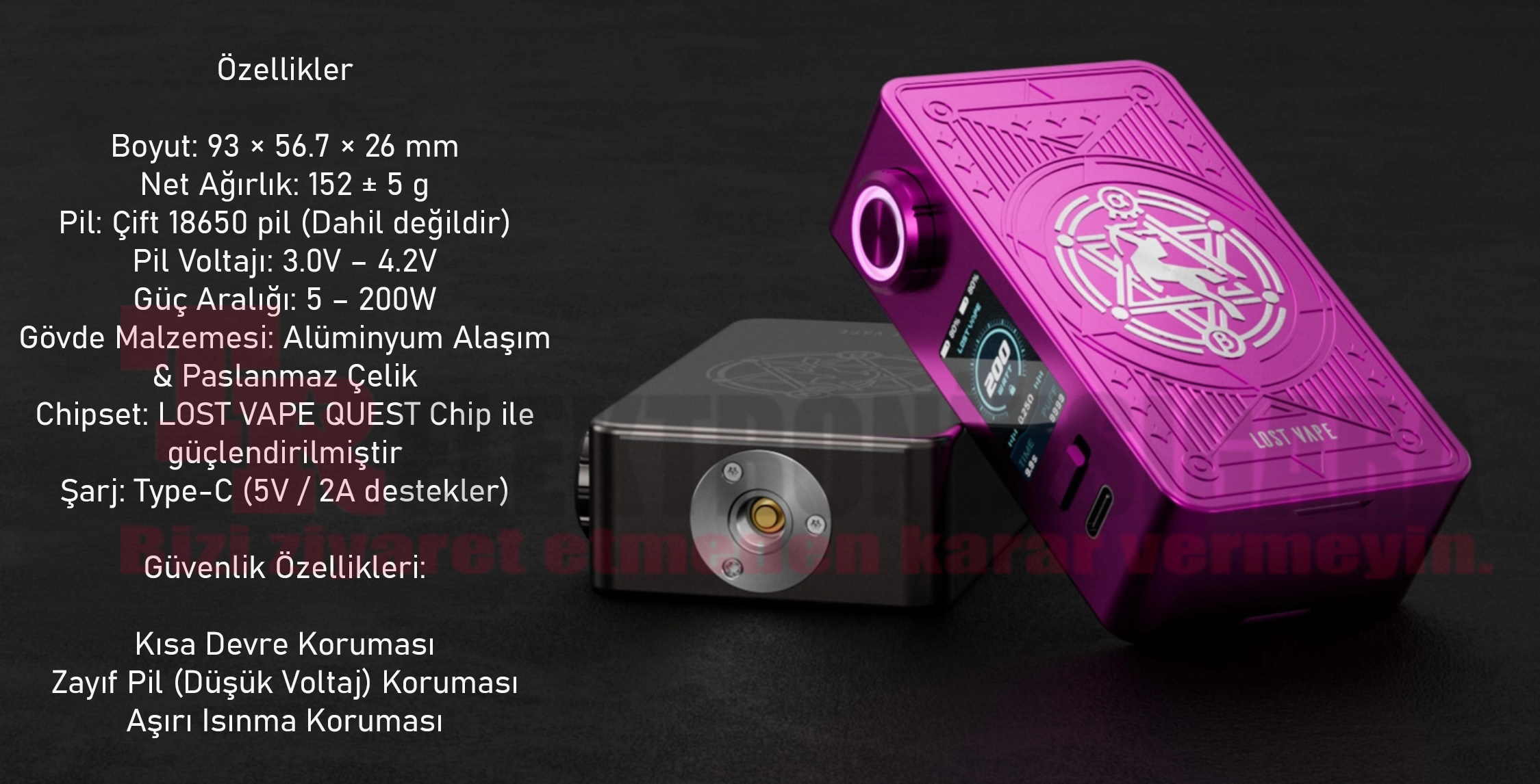 Lost Vape Centaurus M200 Box Mod 200W