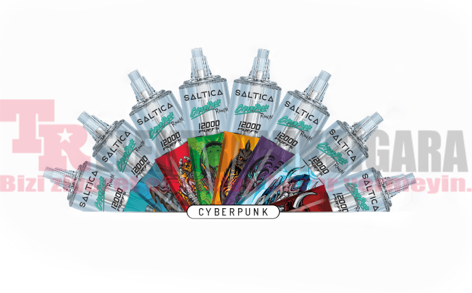 Saltica Cyberpunk 12000 Puff Bar 50mg Nikotin Blueberry Sour Raspberry