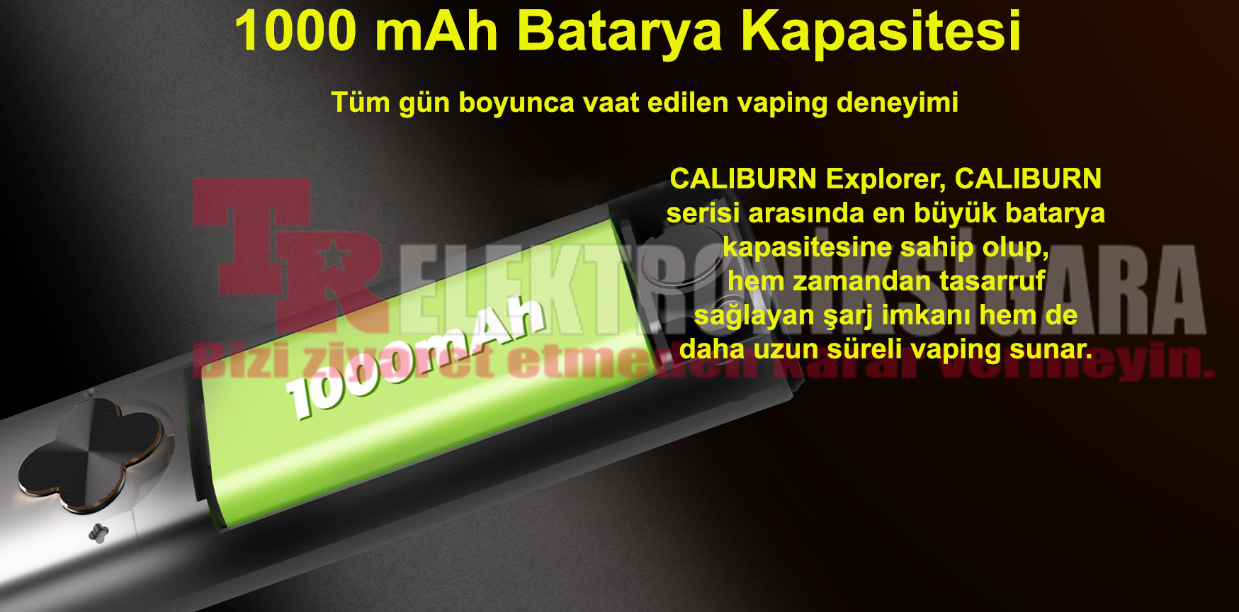 Uwell Caliburn Explorer 1000mAh Pod Mod Elektronik Sigara