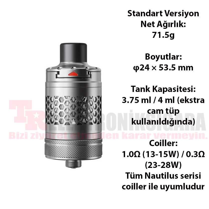 Aspire Nautilus 3S MTL Atomizer 3.75ml