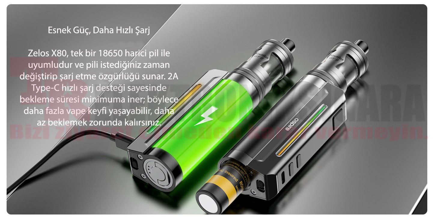 Aspire Zelos X80 MTL Kit Elektronik Sigara