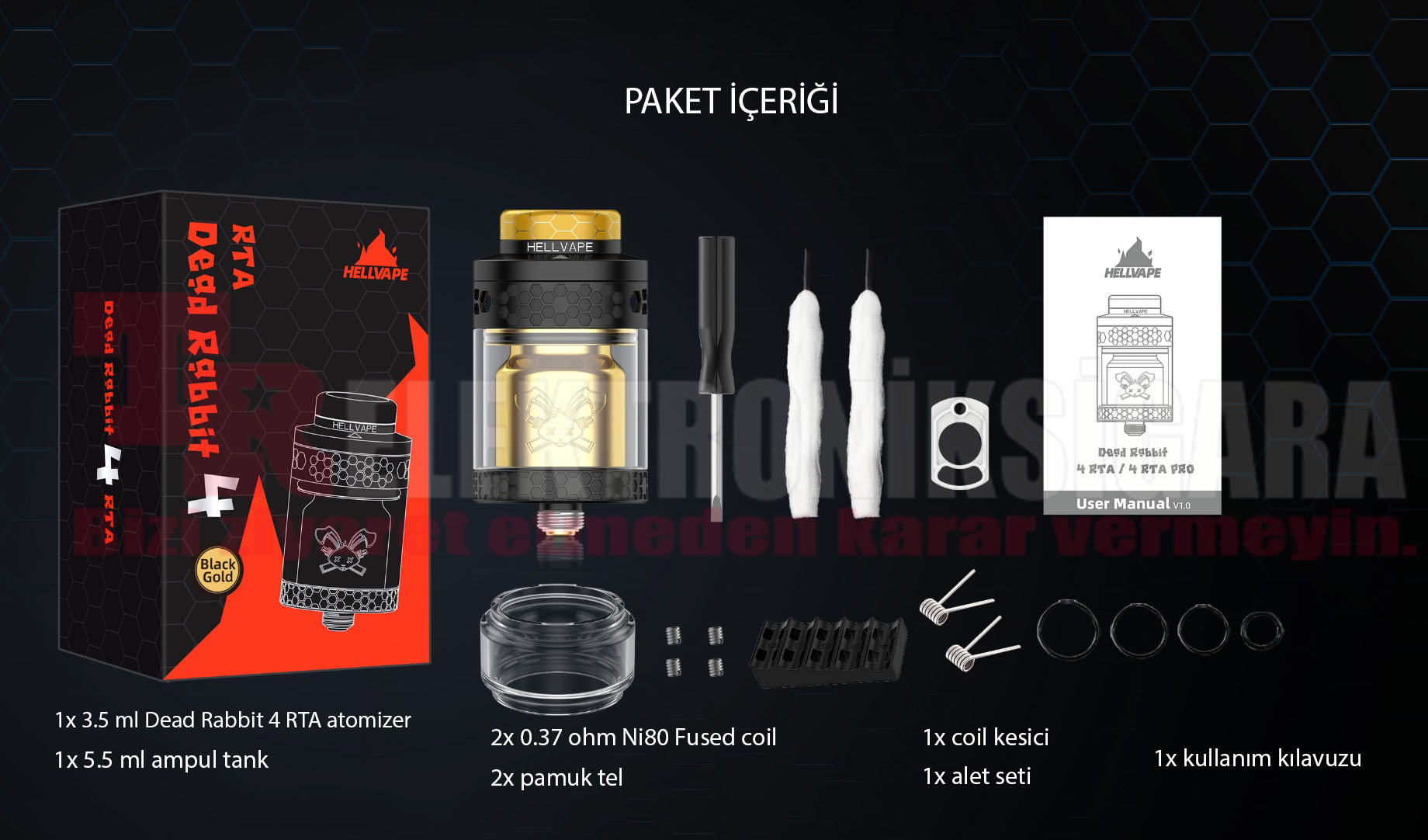 HellVape Dead Rabbit 4 RTA Tank Atomizer