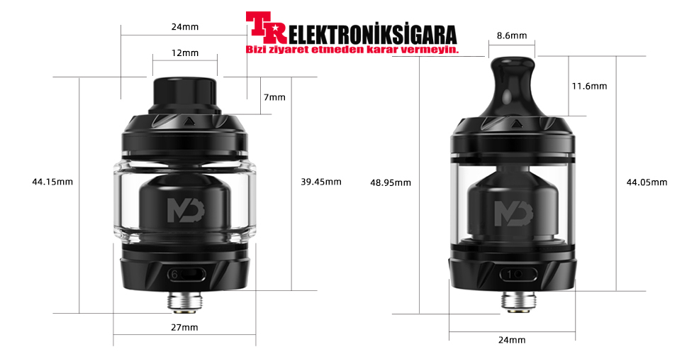 HellVape MD DL/MTL RTA Atomizer