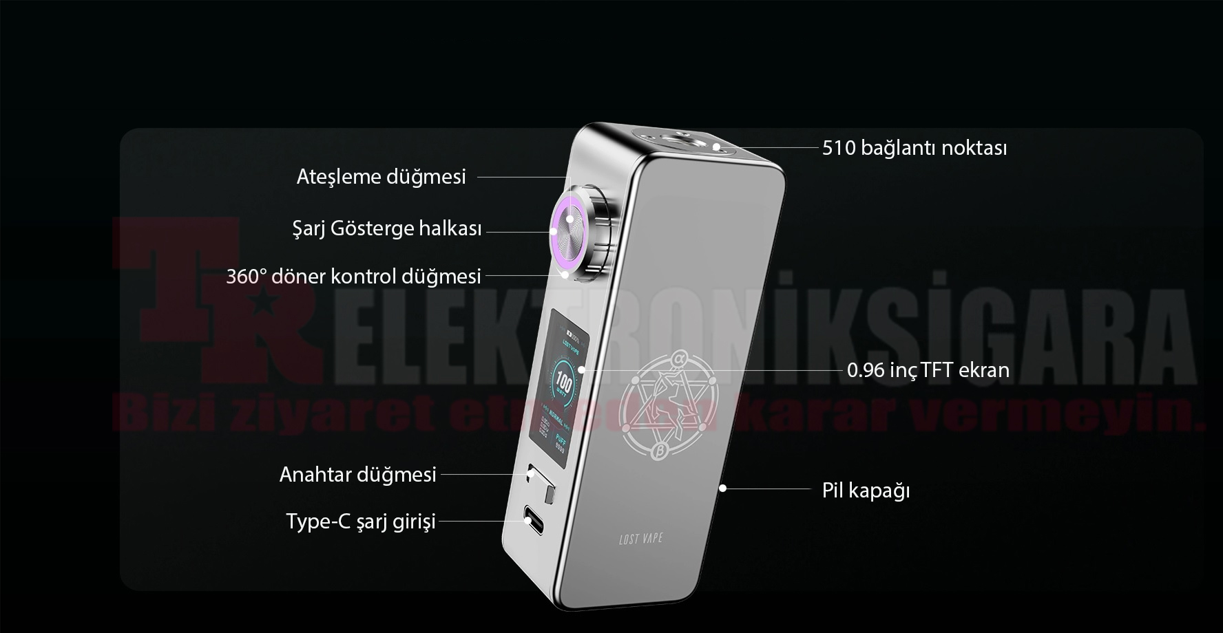 Lost Vape Centaurus M100 Box Mod 100W