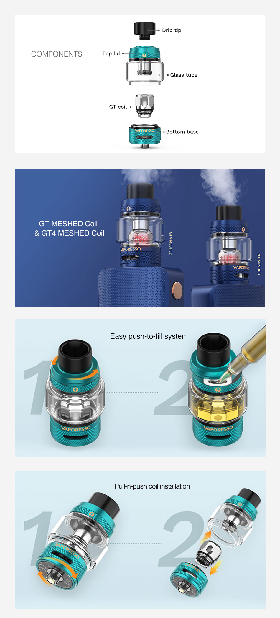 Vaporesso NRG-S Atomizer 8ML