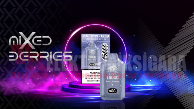 Pufftech Hyper 15000 Puff Bar %5 Nikotin Mixed Berries
