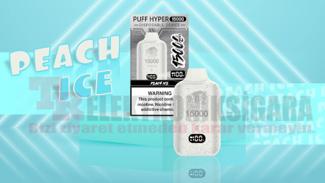 Pufftech Hyper 15000 Puff Bar %5 Nikotin Peach İce