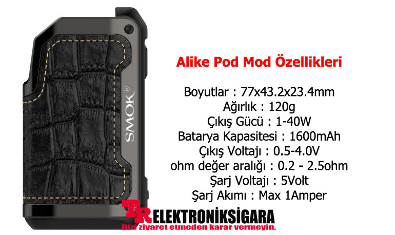 Smok Alike Kit Pod Mod Elektronik Sigara
