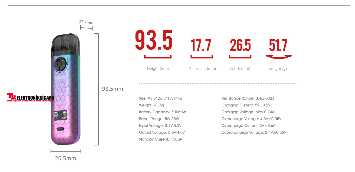 Smok Novo 4 Pod Mod Kit 25W 800mAh