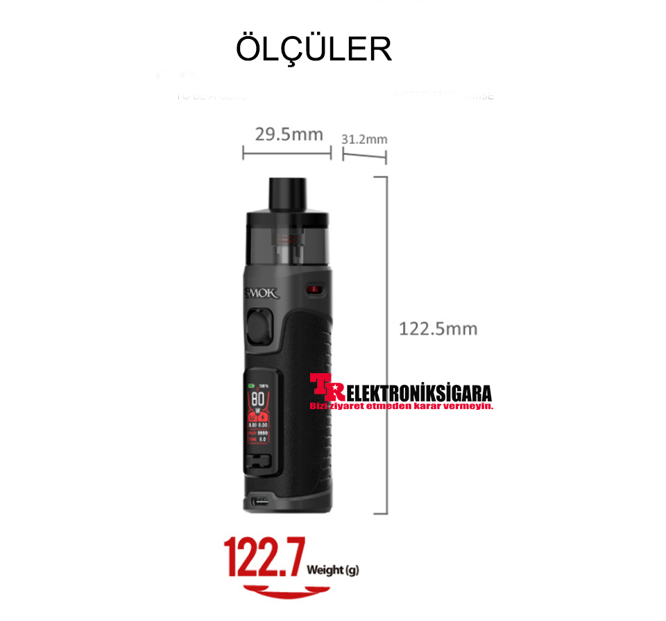 SMOK RPM 5 Pod Kit 80W Elektronik Sigara 2000mAh
