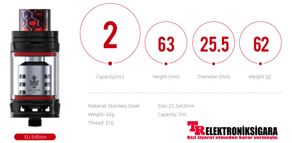 Smok TFV12 Prince Atomizer 8ML