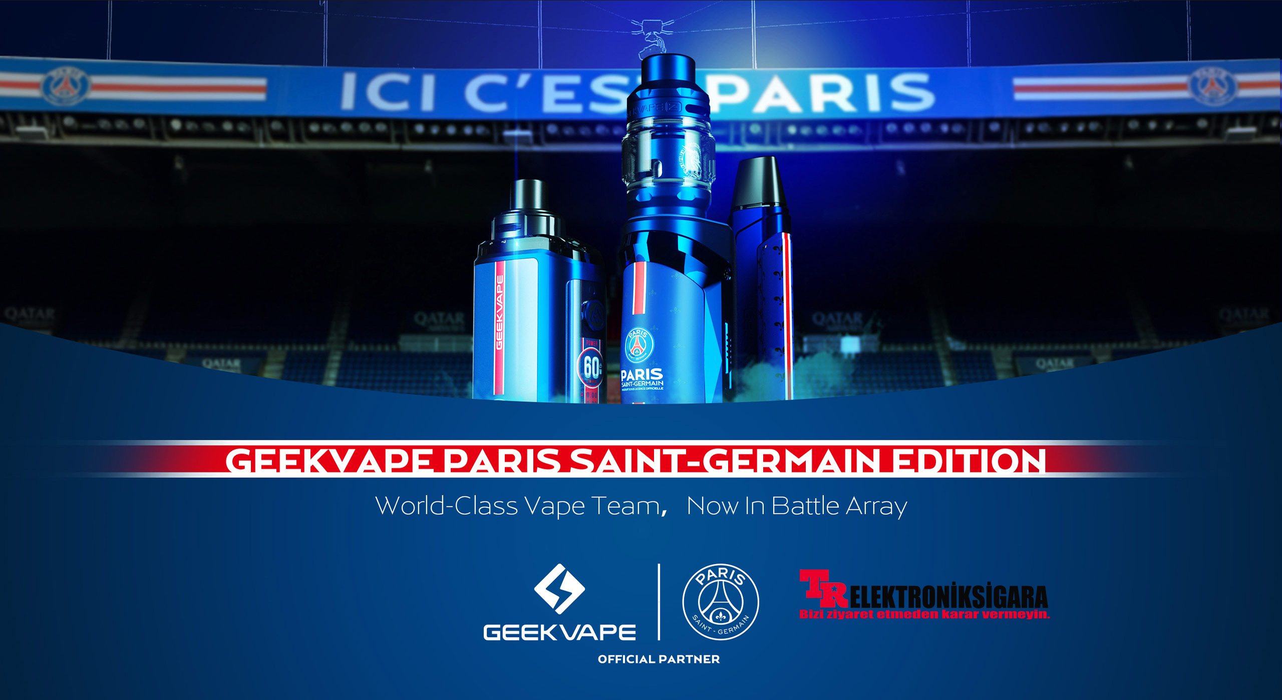 Geekvape ve Paris Saint-Germain resmi ortaklığını duyurdu