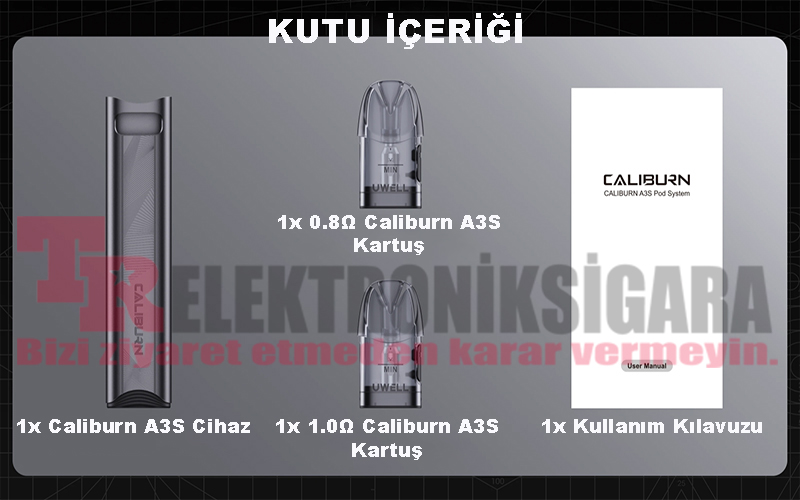 Uwell Caliburn A3S Pod Mod Elektronik Sigara