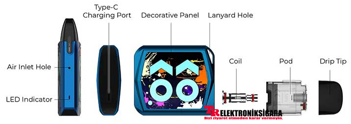 Uwell Caliburn KOKO Prime Pod Mod Kit Elektronik Sigara