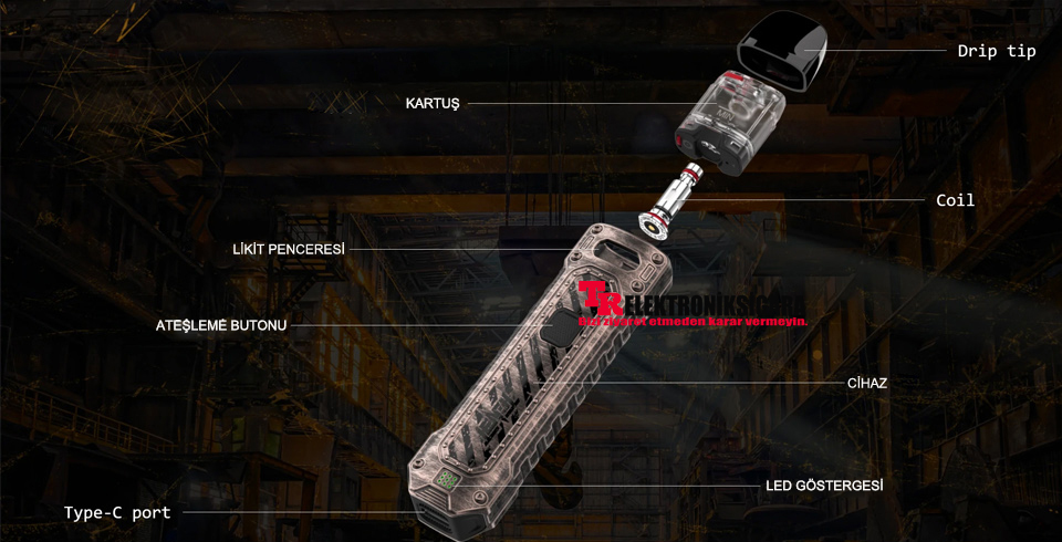 Uwell Caliburn Tenet 750mAh Pod Mod Elektronik Sigara