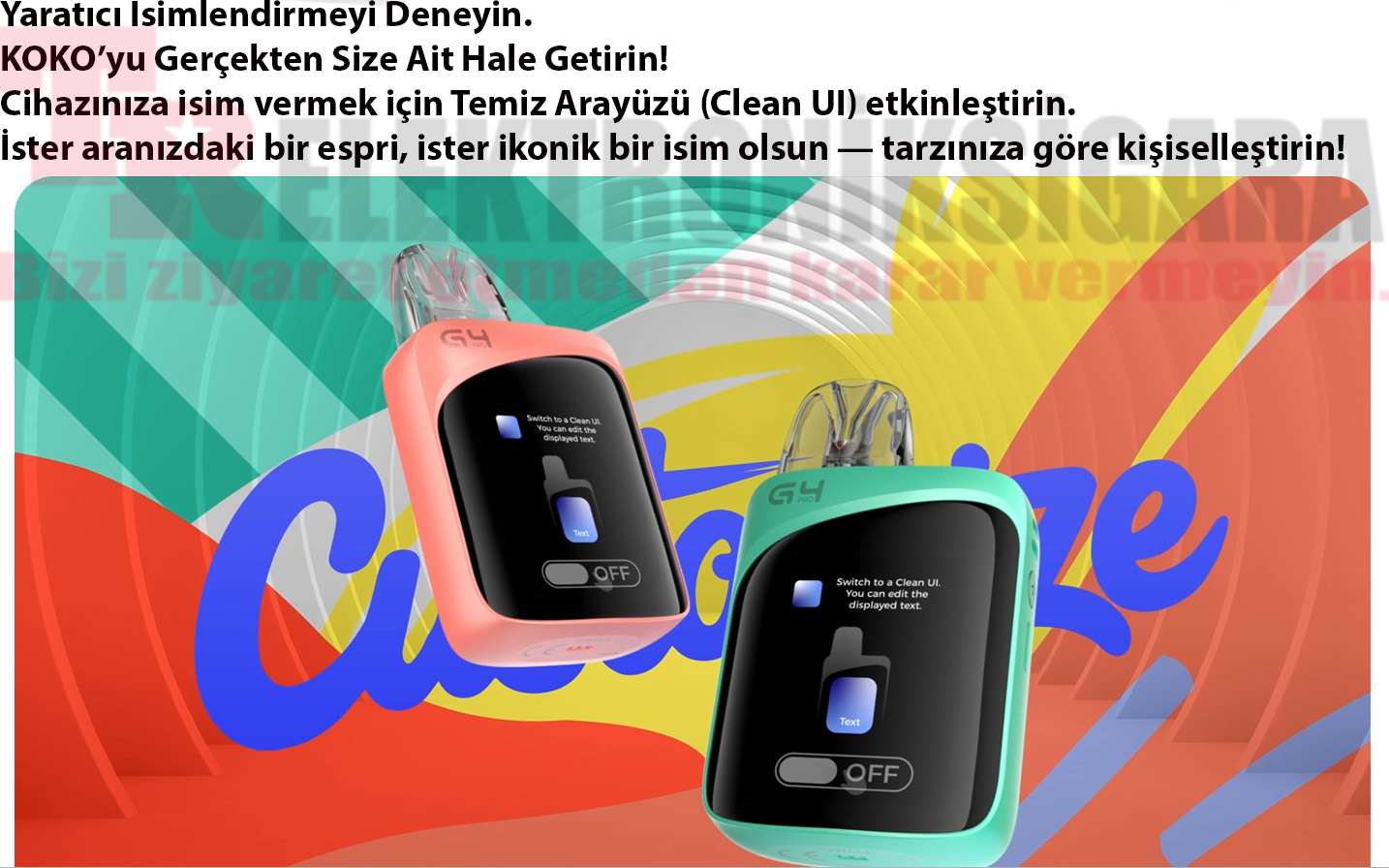 Uwell Caliburn G4 Pro Koko Pod Mod Elektronik Sigara