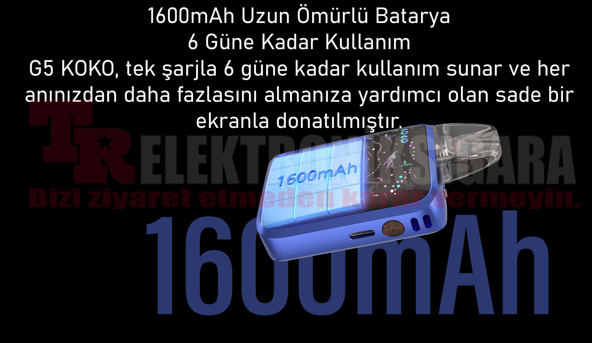 Uwell Caliburn G5 Koko 35W Pod Mod Elektronik Sigara