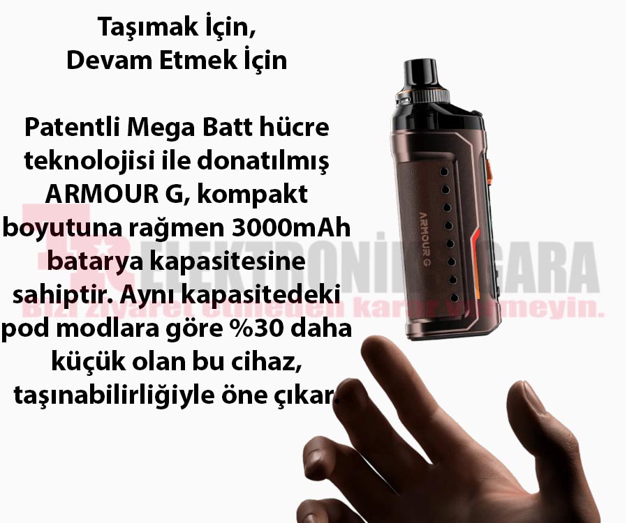 Vaporesso Armour G Pod Mod Kit Elektronik Sigara 3000mAh 