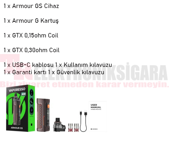 Vaporesso Armour GS Pod Mod Kit Elektronik Sigara
