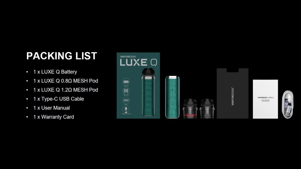 Vaporesso Luxe Q Pod Mod Kit 1100mAh İnceleme 