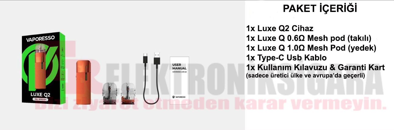 Vaporesso LUXE Q2 Pod Mod Elektronik Sigara