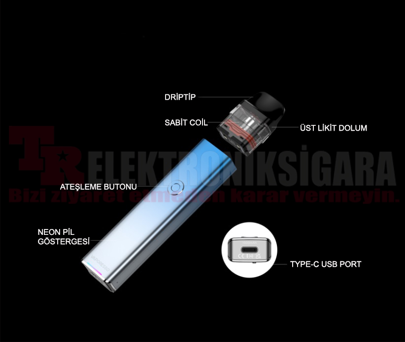 Vaporesso Xros 3 Pod Mod Kit Elektronik Sigara 1000mAh 