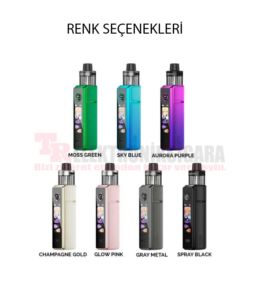Voopoo Drag X3 Kit 80W Pod Mod Elektronik Sigara