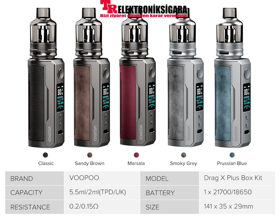 Voopoo Drag X Plus 100W Box Kit Elektronik Sigara
