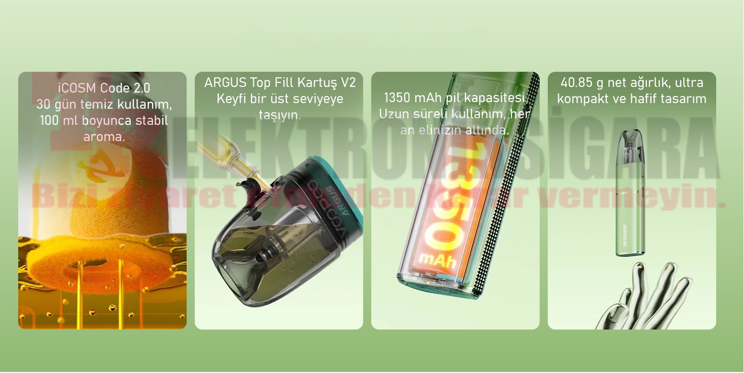 Voopoo Argus G3 Mini Pod Mod 30W Elektronik Sigara