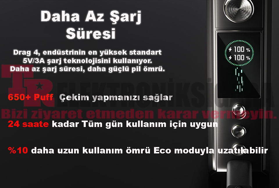 Voopoo Drag 4 177W Box Kit Elektronik Sigara